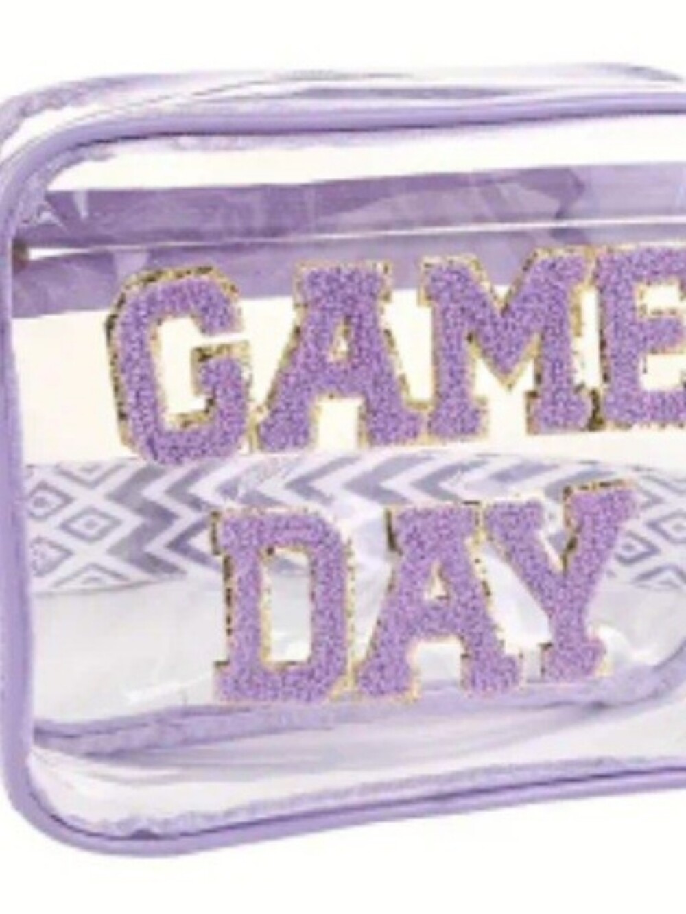 Game Day Stadium Clear Bag Purse~Lavender/Purple NWT - Picture 3 of 6